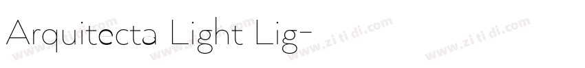 Arquitecta Light Lig字体转换